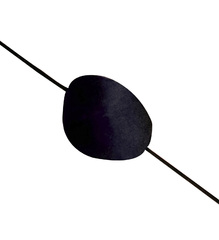 Páska přes oko saténová černá