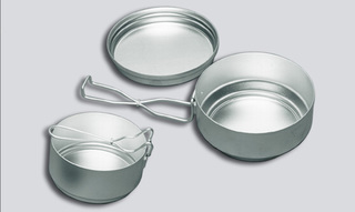 Ešus ALB (VAR)  hliníkový trojdílný (Outdoor kempingové nádobí)